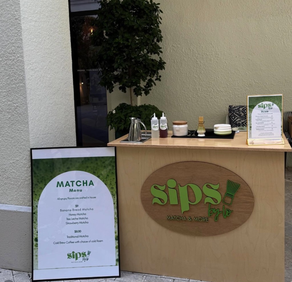 Sips by Lo matcha pop-up, Pinecrest Gardens Market
